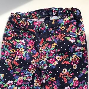 Jeggings Place Floral Stretch Pants Size 6